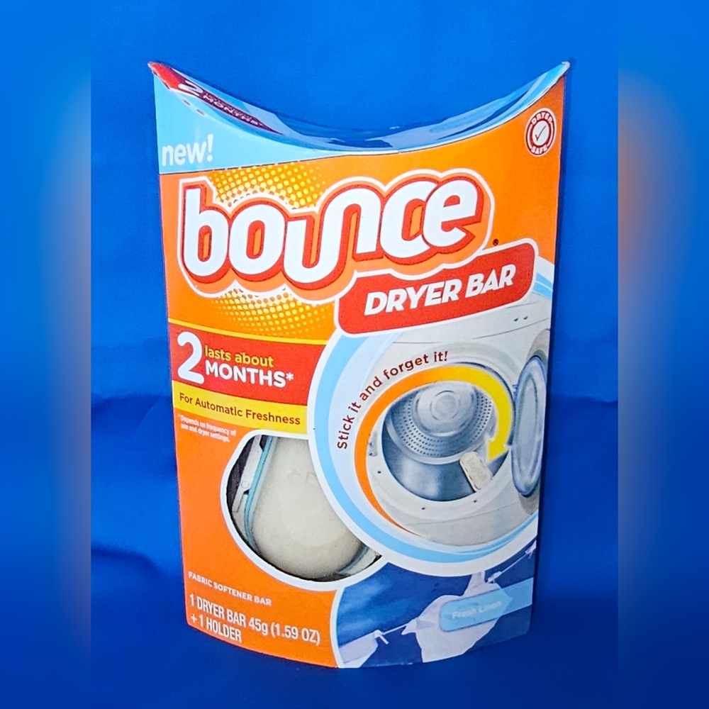 NEW Bounce Dryer Bar Starter Kit Refill Fresh Linen Fabric Softener Discontinued